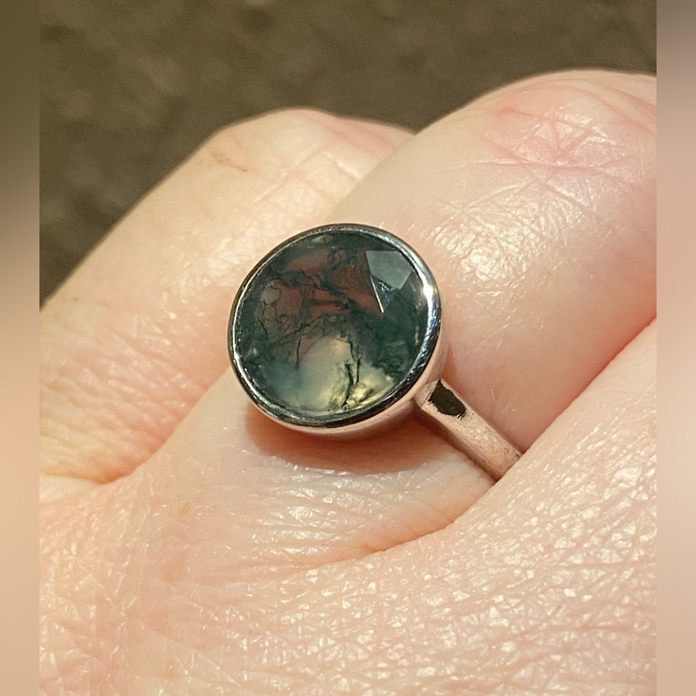 Moss Agate Ring